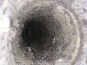 dryer vent before cleaning