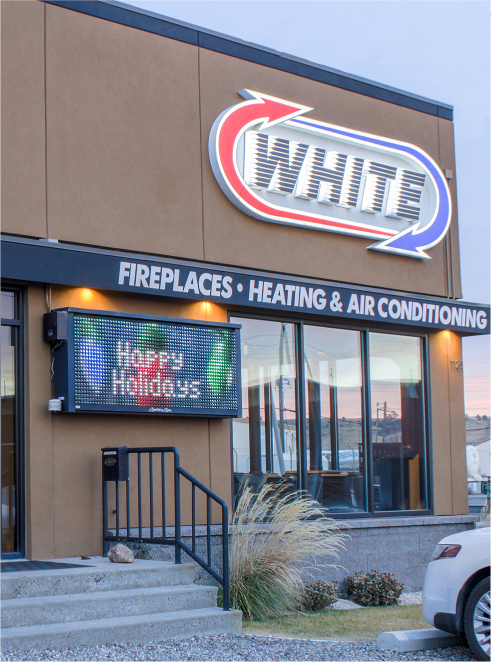 White Heating  Air Conditioning